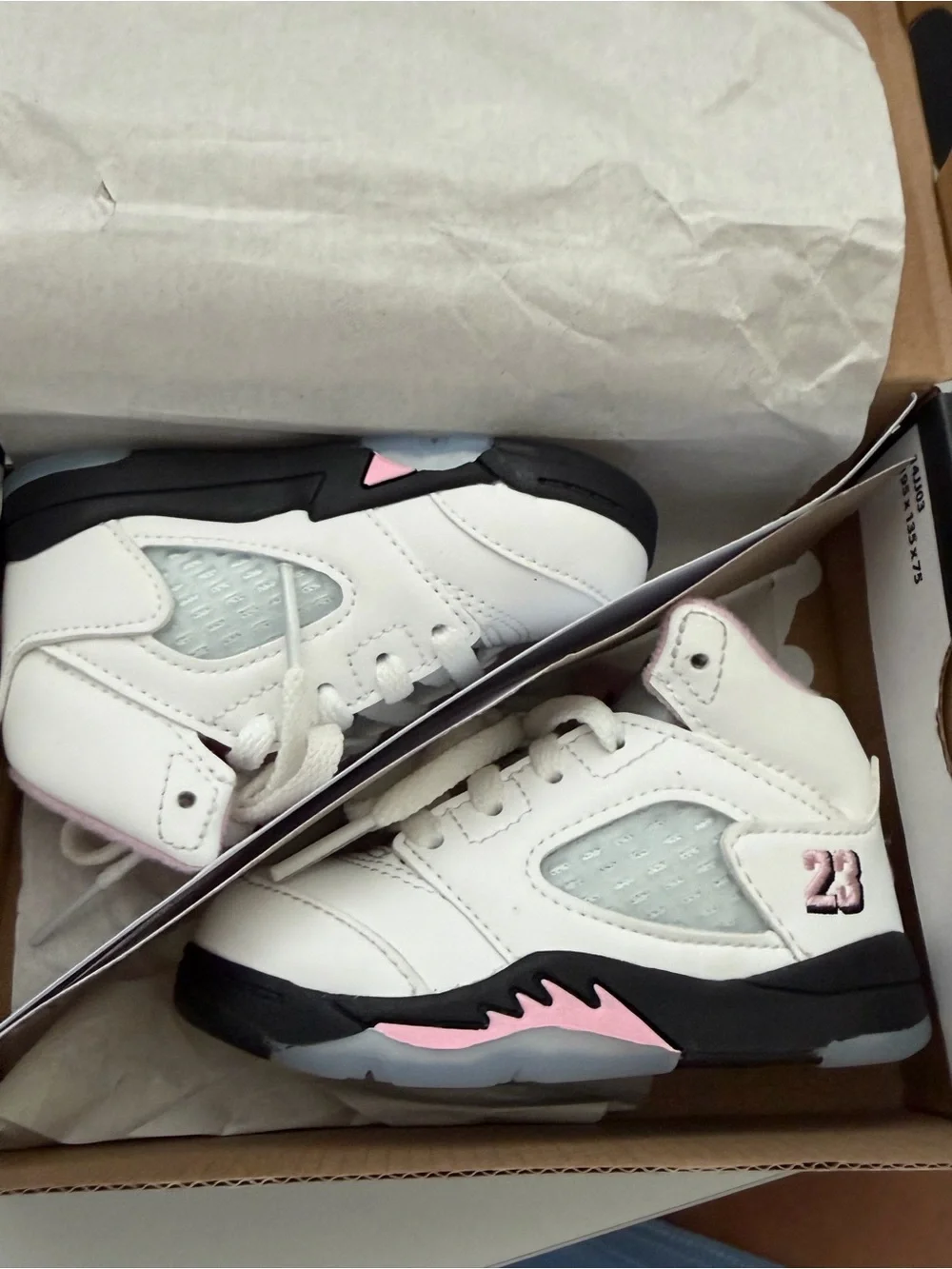 Toddler Jordan 5 Retro Medium Soft Pink Sneaker Infant Nike